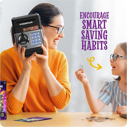 Piggy Bank for Kids - Electronic Money Saving Box w/Code- ATM Safe - Toy Coin Bank - Gifts for Boys Toys for Age 3, 4, 5, 6, 7, 8, 9 - Birthday Gifts for 8, 9, 10, 11, 12
