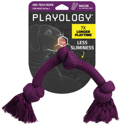 Playology Tug Rope Dog Toys for Large Dogs - Jumbo, Peanut Butter Scent