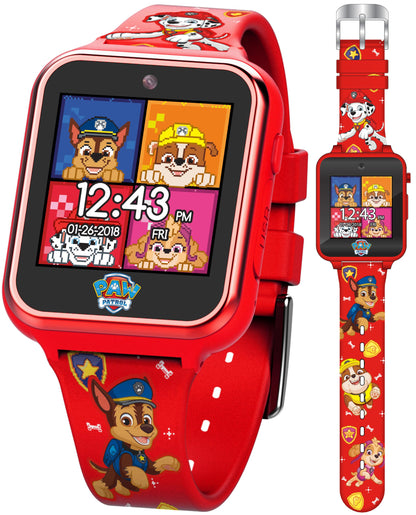 Accutime Paw Patrol Smart Watch with Camera for Kids and Toddlers - Interactive Smartwatch for Boys & Girls Featuring Games, Voice Recorder, Calculator, Pedometer, Alarm, Stopwatch, with USB Cable