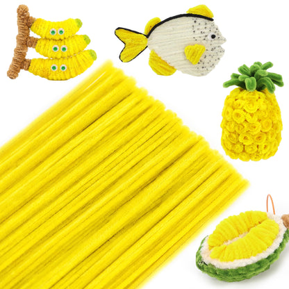 Caydo 200PCS Thick Pipe Cleaners Craft, 20 Colors Chenille Stems