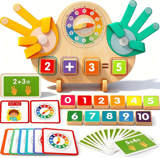 Learning Toys for Kids 3+,Montessori Preschool Educational Learning Activities Counting & Number Blocks Toys Math Games Easter Basket Stuffers Gifts for Girl Boys
