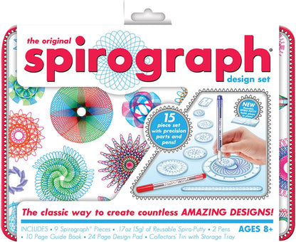Spirograph Design Set Collectors Tin Arts and Crafts for Kids Drawing Kit