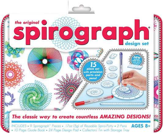 Spirograph Design Set Collectors Tin Arts and Crafts for Kids Drawing Kit