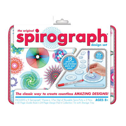 Spirograph Design Set Collectors Tin Arts and Crafts for Kids Drawing Kit