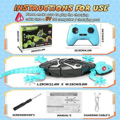 KETIEE RC Wall Crawler Gecko: Wall Climbing Gecko Toy for Kids