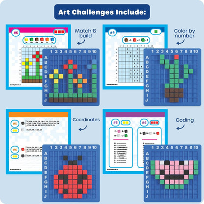 Learning Resources Pixel Art Challenge The Original STEM Pixel Art