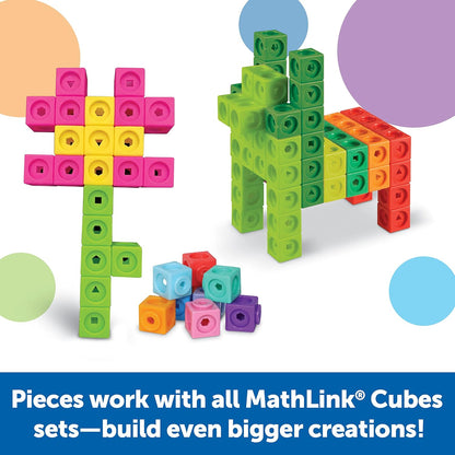 Learning Resources MathLink Cubes Kindergarten Math Activity Set