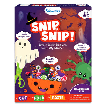 Skillmatics Snip Snip, Scissor Skills, Felt Craft Activity, Gift for Kids