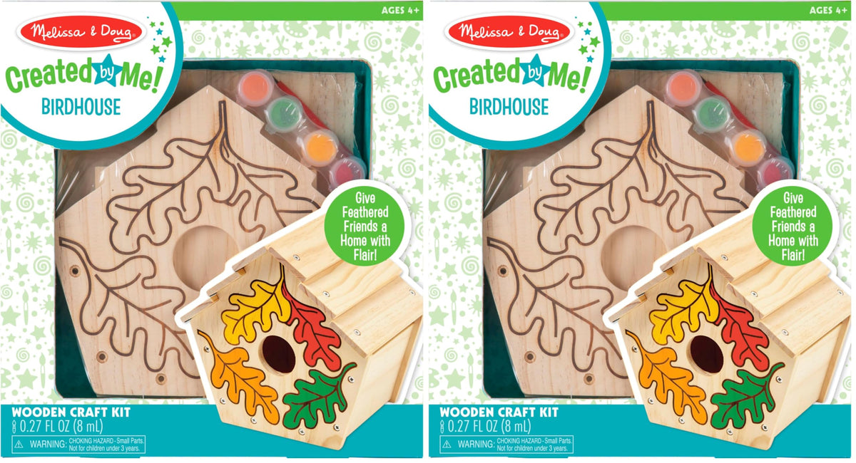 Melissa & Doug Created by Me! Birdhouse Build-Your-Own Wooden Craft Kit