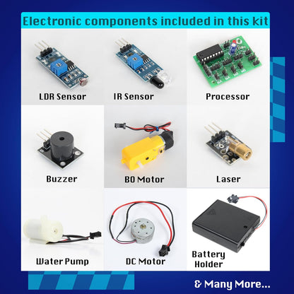 Butterfly EduFields 10in1 STEM Electronics Robotics Kit for Kids Ages 8-12