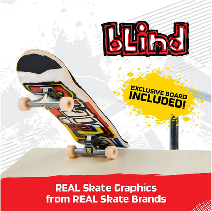 TECH DECK Performance Series, Shred Pyramid Set with Metal Rail and Exclusive Blind Fingerboard, Made with Real Wood, Kids Toy for Boys and Girls Ages 6 and up