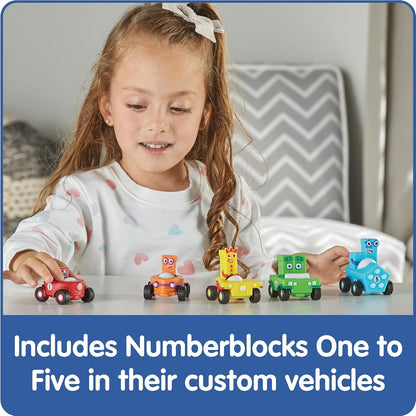 hand2mind Numberblocks Mini Vehicles, Toy Vehicle Playsets
