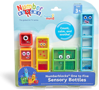 hand2mind Numberblocks One to Five Sensory Bottles, Ages 3+