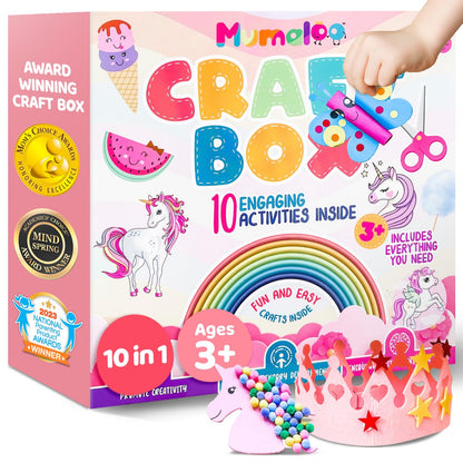 Mumaloo Arts and Crafts Kit for Kids – 10 Projects Ages 4–8