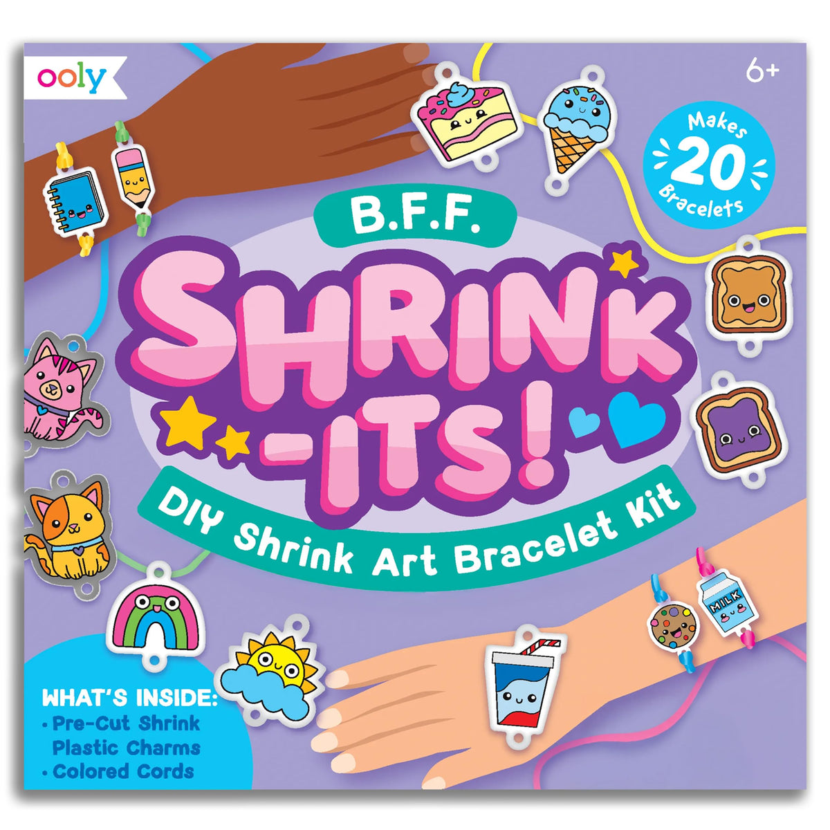Ooly DIY Shrink Art Charms Kit, 28 Pc – Fun Friends
