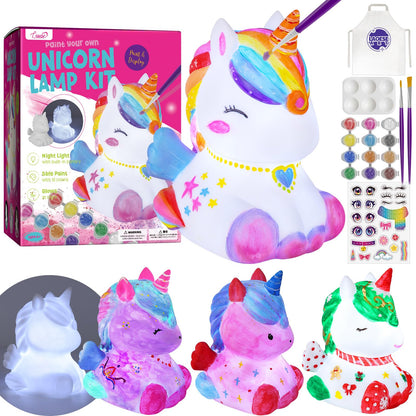 Paint Your Own Dinosaur Lamp Kit, Crafts for Kids Ages 6-12, Gifts for Boys