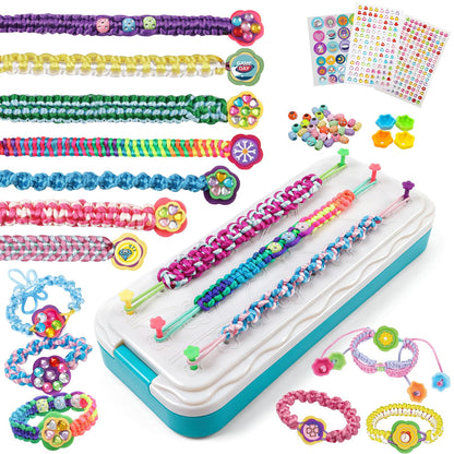 DDAI Arts and Crafts for Kids Age 8-12 Friendship Bracelet Making Kit for Girls - Best Birthday Gifts Ideas for Girl 7 9 10 11 Year Old - Popular Bracelets String Maker Toys Set