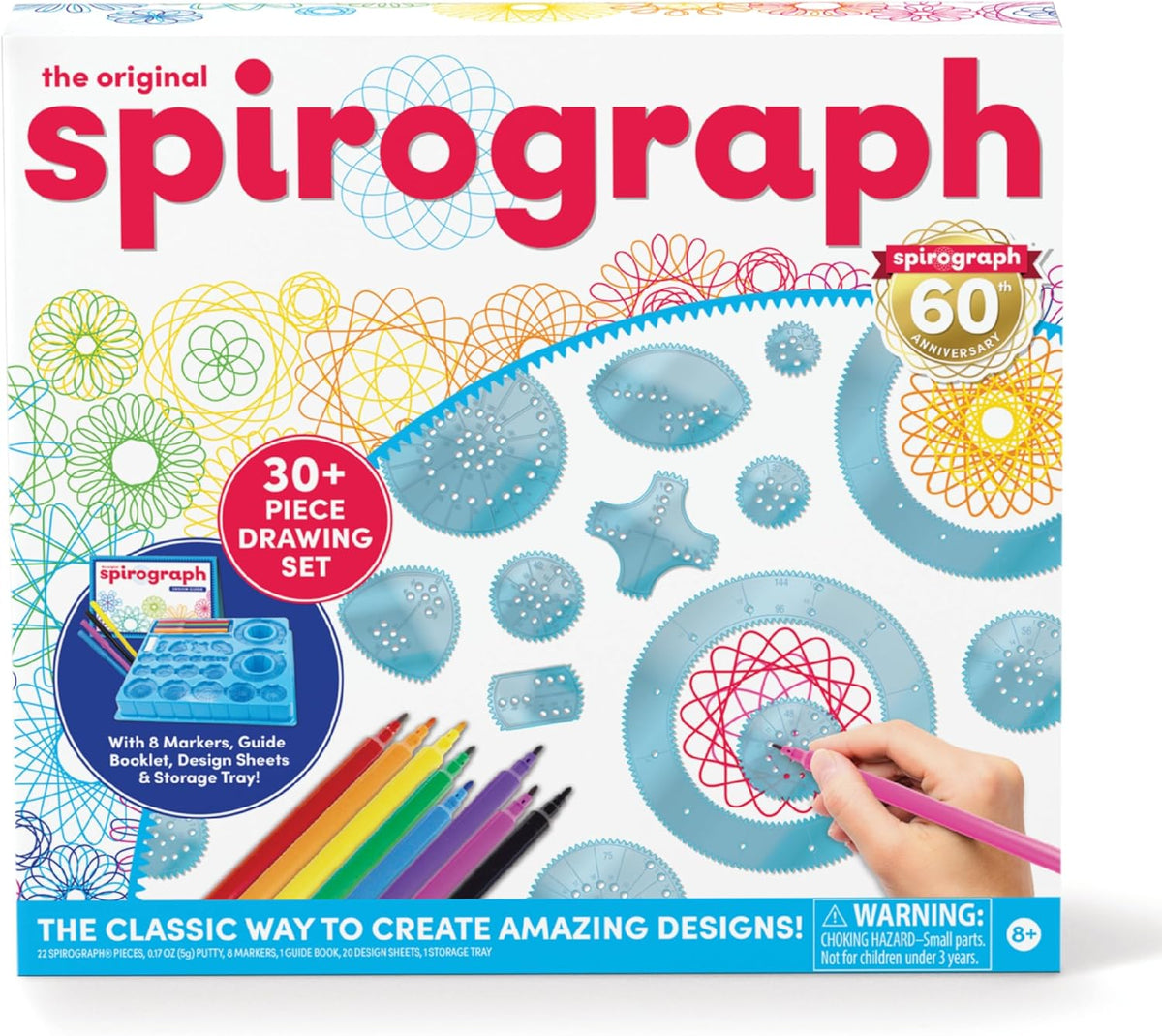 Spirograph Design Set Collectors Tin Arts and Crafts for Kids Drawing Kit