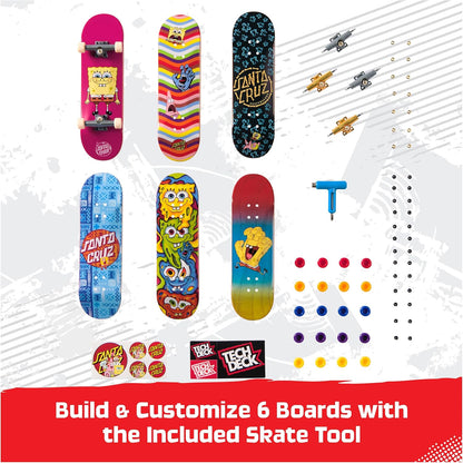 TECH DECK Spongebob Sk8shop Bonus Pack Customizable Fingerboards Set