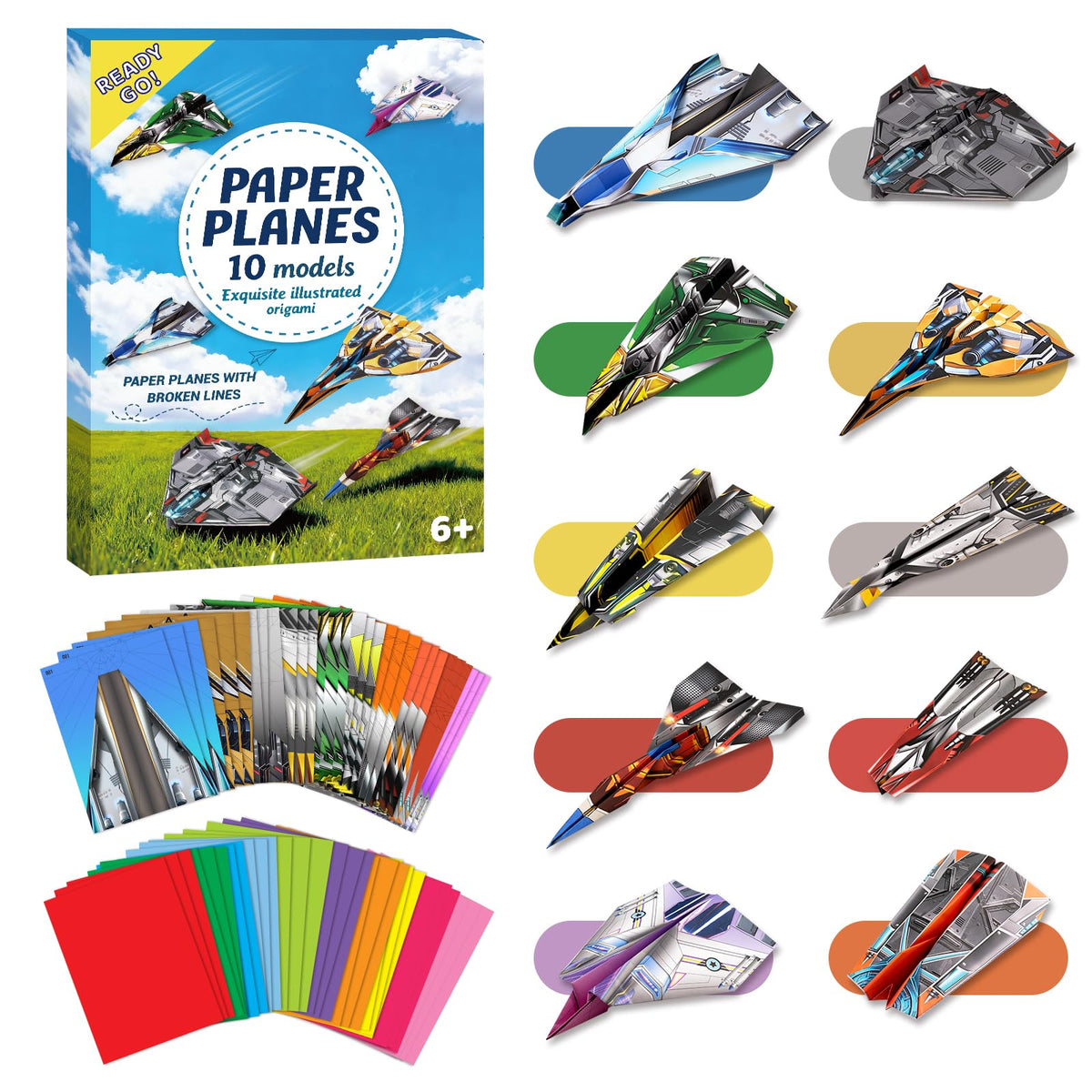 hapray Origami Kit for Kids 5-12, 152 Origami Paper Kit with Origami Book