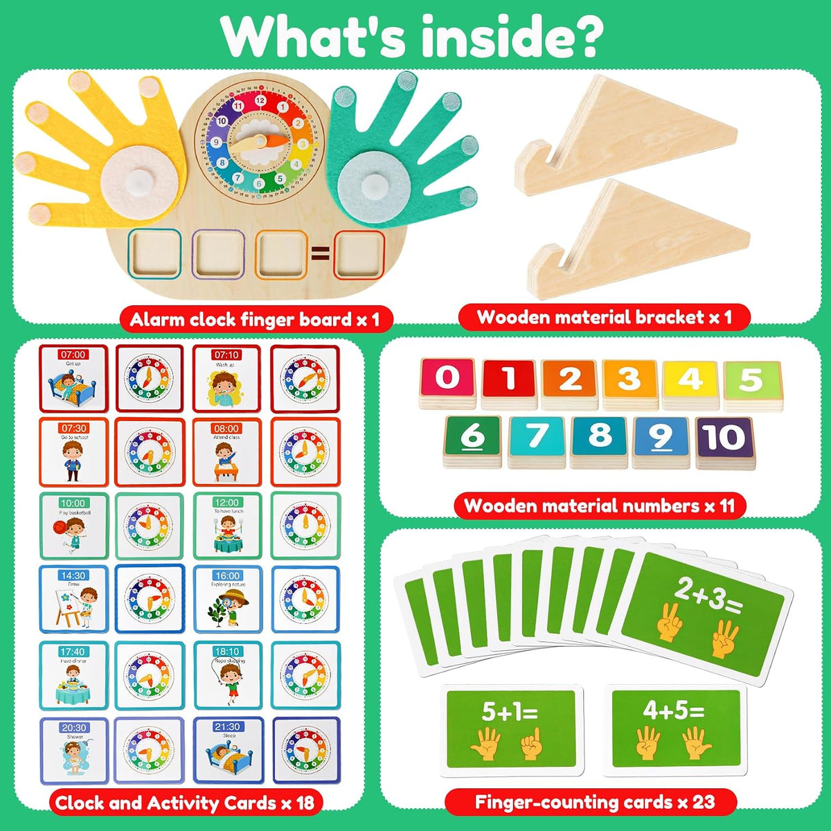 Learning Toys for Kids 3+,Montessori Preschool Educational Learning Activities Counting & Number Blocks Toys Math Games Easter Basket Stuffers Gifts for Girl Boys