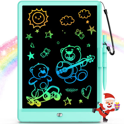 Bravokids Toys for 3-6 Years Old Girls Boys, LCD Writing Tablet 10 Inch Doodle Board, Electronic Drawing Pads, Educational Birthday Gift for 3 4 5 6 7 8 Years Old Kids Toddler (Blue)