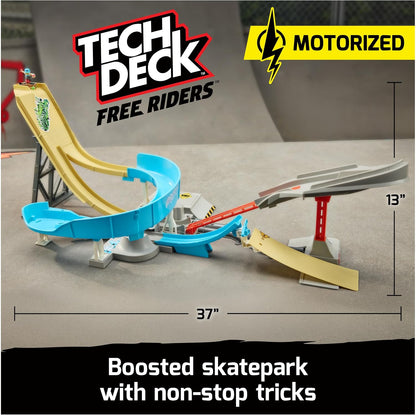 Tech Deck Free Riders Extreme Motorized Fingerboard Playset Ages 5+