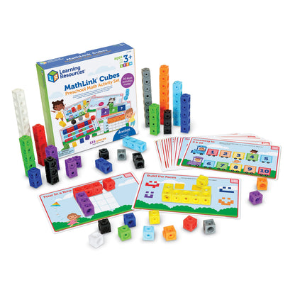 Learning Resources MathLink Cubes Kindergarten Math Activity Set