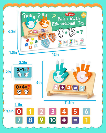 Montessori Learning Toys for 3 4 5 Year Old Gift, Number Counting Block Toy