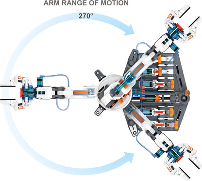 TEACH TECH Hydrobot Arm STEM Hydraulic Building Toy for Kids Ages 12+