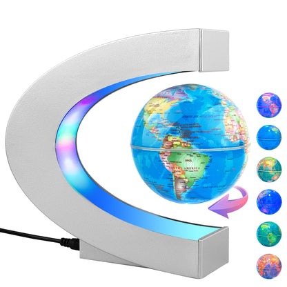 Magnetic Levitating Globe with LED Light | Cool Tech Gift for Men Father