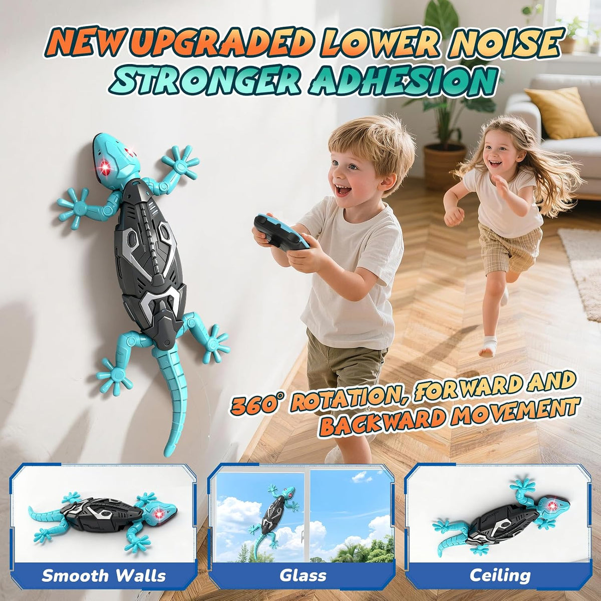 KETIEE RC Wall Crawler Gecko: Wall Climbing Gecko Toy for Kids