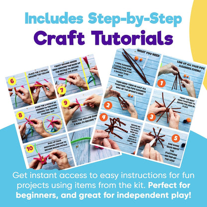 Blue Squid 1750+pcs Craft Kits for Kids, Ages 4-9 Girl Boys Gifts Arts and Crafts for Kids Craft Kits Toys for 4-9 Year Old Girls Boys Birthday Presents Gifts Crafts for 4-10 Year Olds