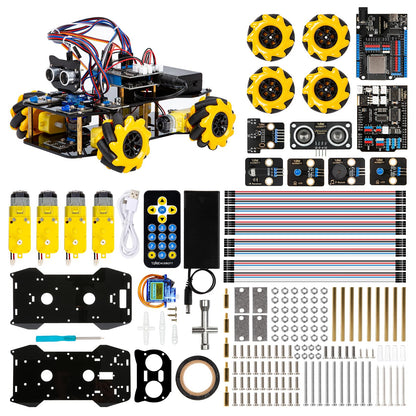 ACEBOTT Robotics Kit for Kids Ages 8-12 12-16, Smart Robot Car Kit Compatible with Arduino & Scratch, STEM Toys Coding Robot Kit with App Control, STEM Gifts for Kids and Teens