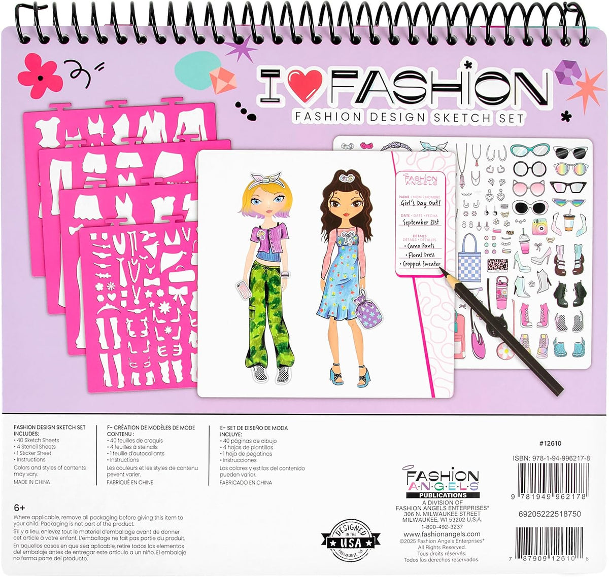 Fashion Angels I Love Fashion Sketch Portfolio