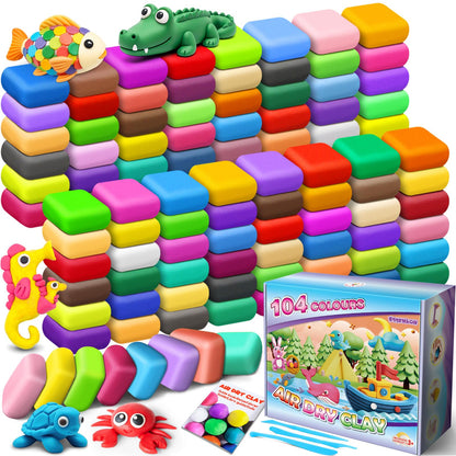 ESSENSON Air Dry Clay 150 Colors, Modeling Clay for Kids