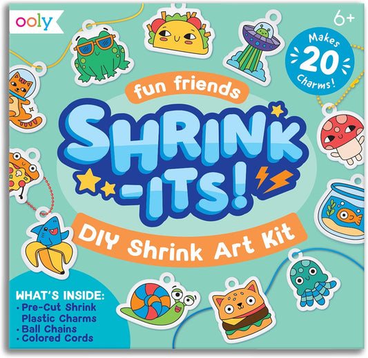 Ooly DIY Shrink Art Charms Kit, 28 Pc – Fun Friends