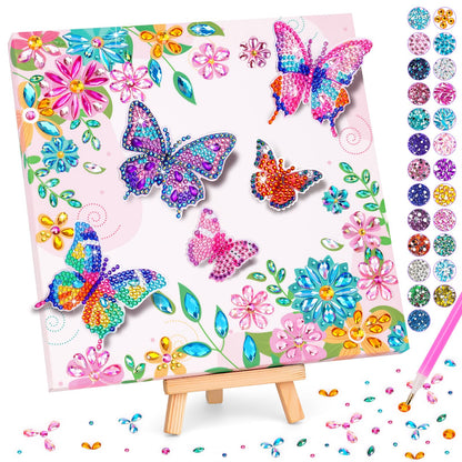 Crafts for Kids Age 8-12, Girls Birthday Gifts, Butterfly Diamond Painting