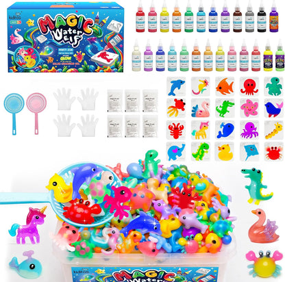 Kiditos Magic Water Elf Toy Kit,Squishies for Kids, DIY Sensory Craft Kit