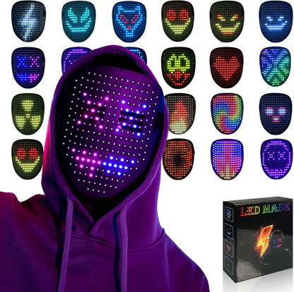 MOYACA Led Mask Light up Mask with Gesture Sensing, Cool Toys Men Boys Gift