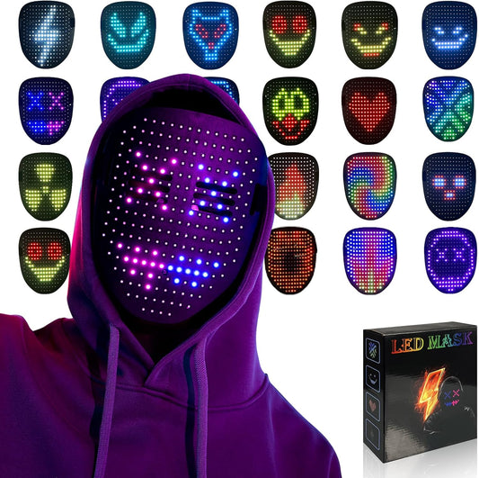 MOYACA Led Mask Light up Mask with Gesture Sensing, Cool Toys Men Boys Gift
