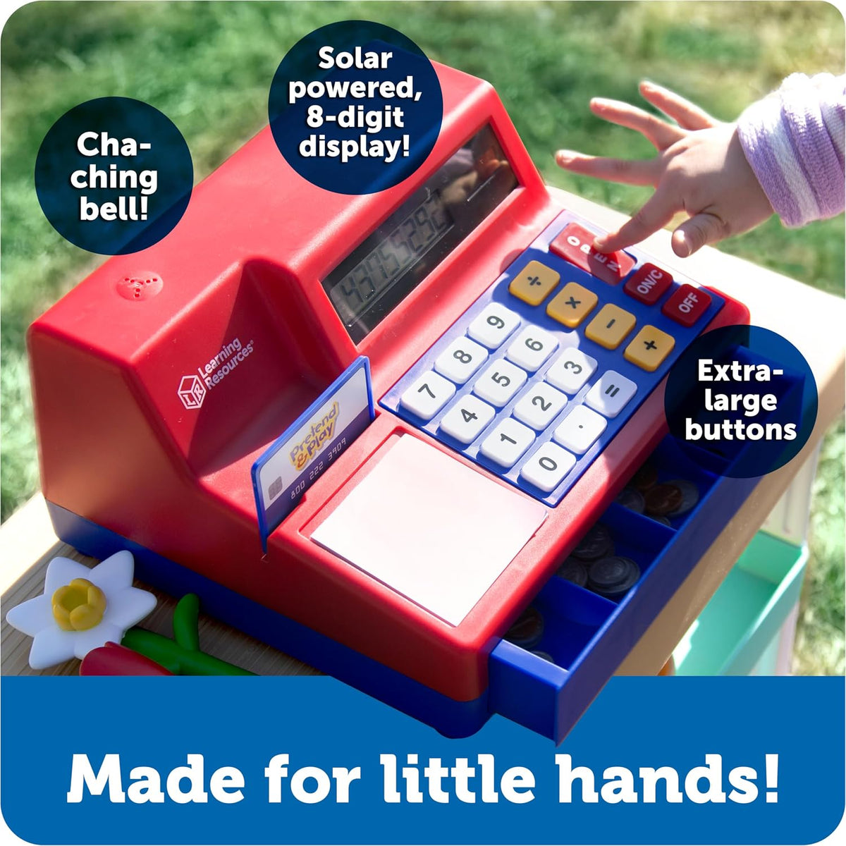 Learning Resources Pretend & Play Calculator Register Toy