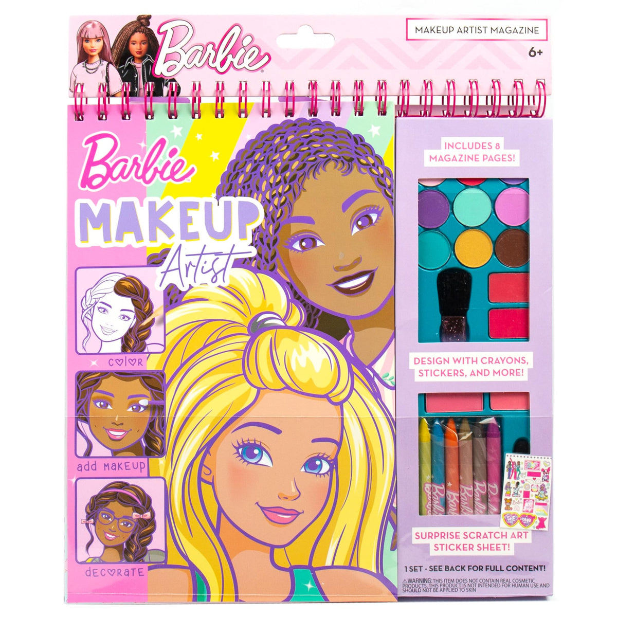 Horizon Group USA Makeup Artist Magazine Kit, Barbie