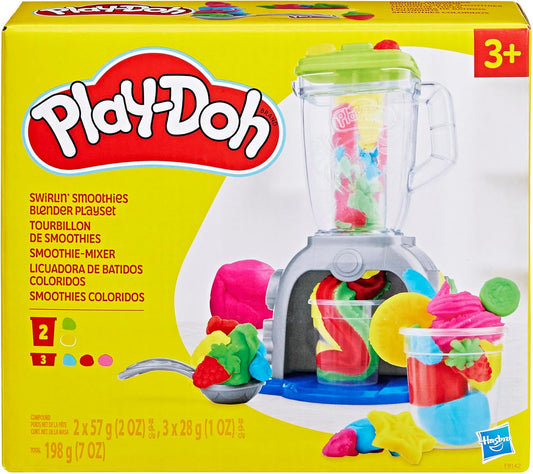 Play Doh Swirlin' Smoothies Toy Blender Playset, Play Kitchen Appliances, Kids Arts and Crafts Toys for 3 Year Old Girls and Boys and Up
