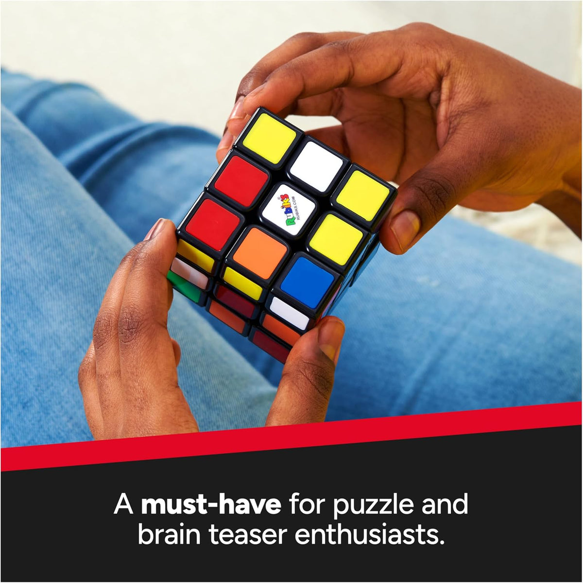 Rubik's Cube The Original 3x3 Puzzle Cube & Brain Teaser Fidget Toy