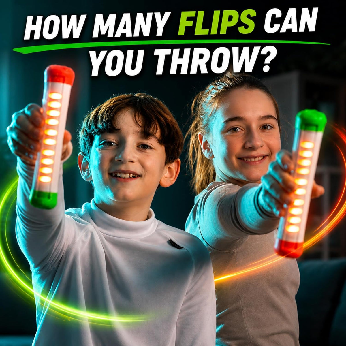 How Many Flips can You Throw? | Electronic Flip Challenge Game | Auto-Counting Skill Toy for Kids, Teens & Adults | 10 Games Each with a High Score to Beat | Fun Gift & Party Game Ages 8+