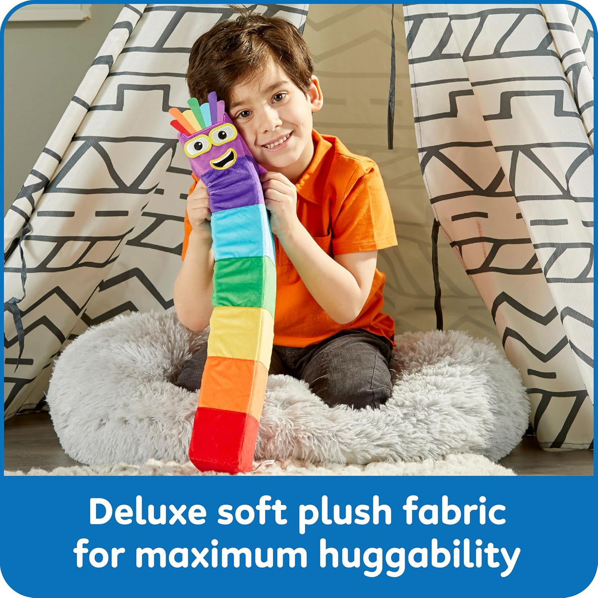 hand2mind Numberblock Seven Playful Pal, Plush Figure Toys