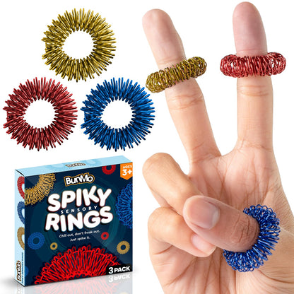 BUNMO Magnetic Fidget Rings – Fidget Toys Adults, Cool Fidgets for Teens, Quiet Fidget Toys, Maximum Strength 8 N50 Magnets, Endless Tricks, Teen Gifts, Fidgets for Kids 8-12, Adult Fidget Toys, Black