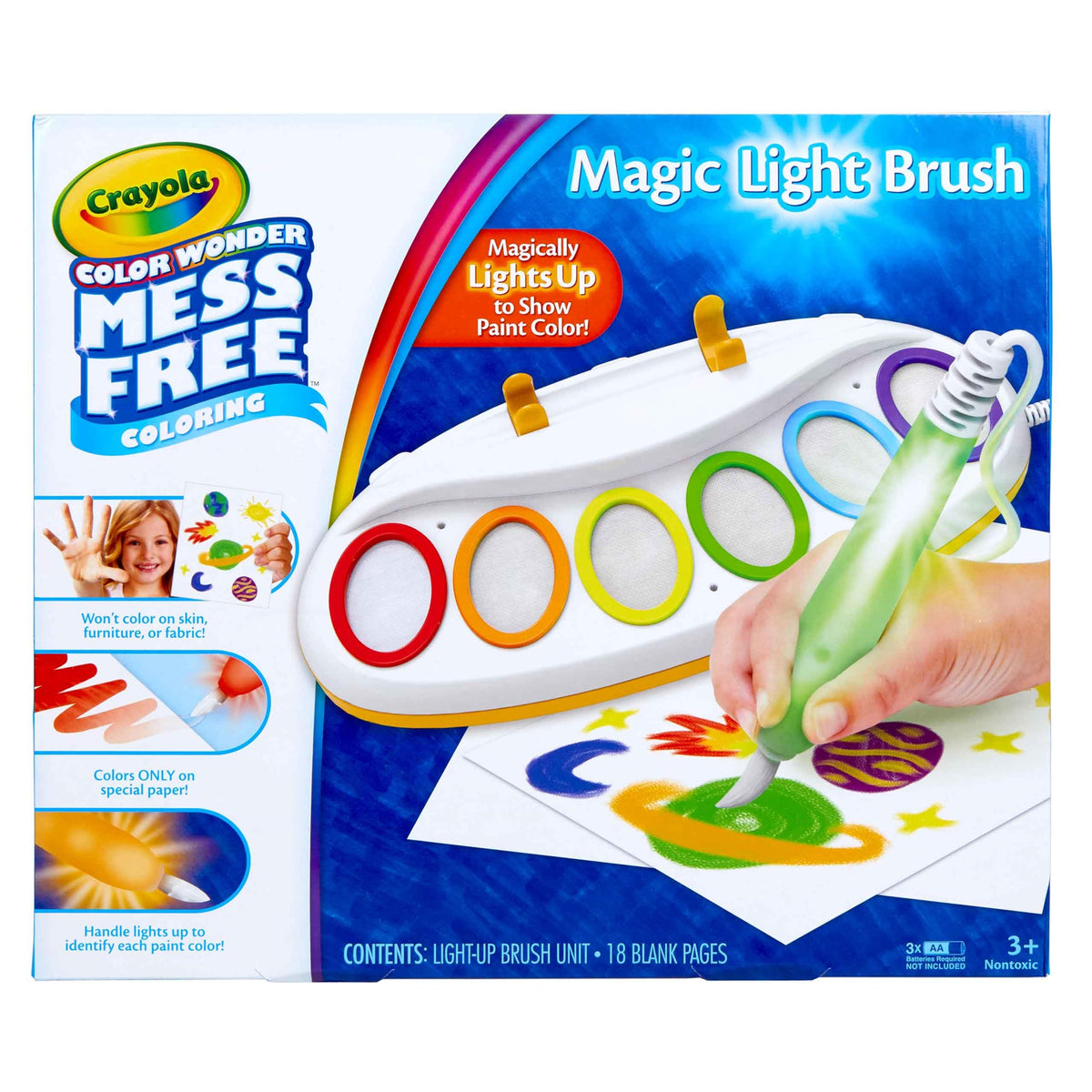 Crayola Bluey Color Wonder Magic Light Brush, Mess Free Painting Station for Kids, Gifts, Toddler Bluey Toys & Activities, Ages 3+