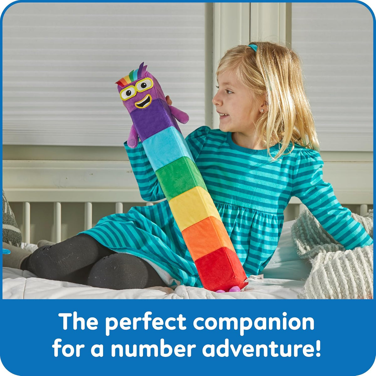 hand2mind Numberblock Seven Playful Pal, Plush Figure Toys